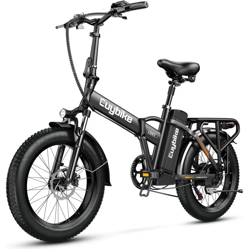1000W hopfällbar, 48V 20AH stort löstagbart batteri E, 30 MPH, 80 Miles Max räckvidd, 20" Fat Tire Elcykel