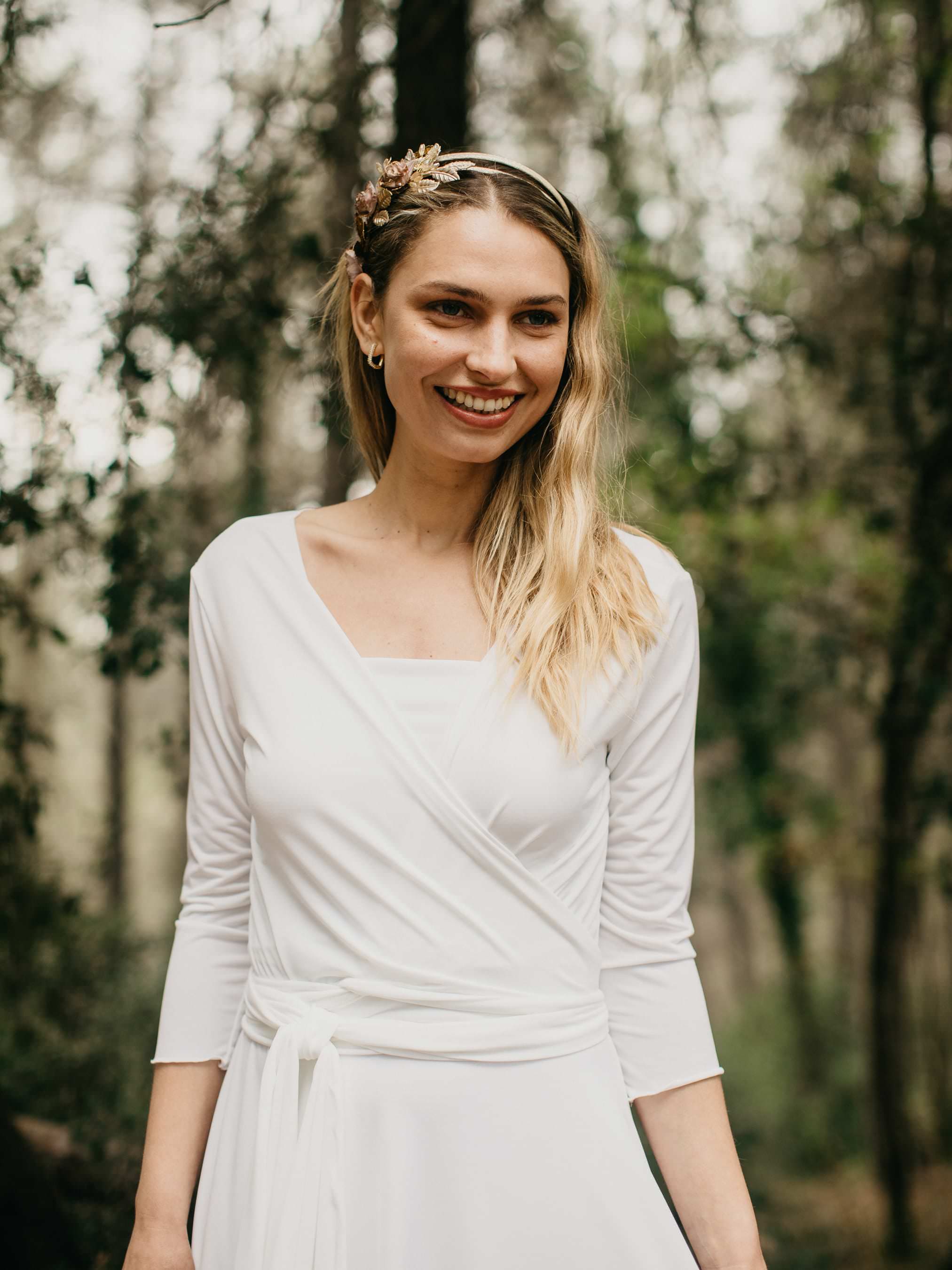 MAXI DRESS BRIDE 3/4 SLEEVE