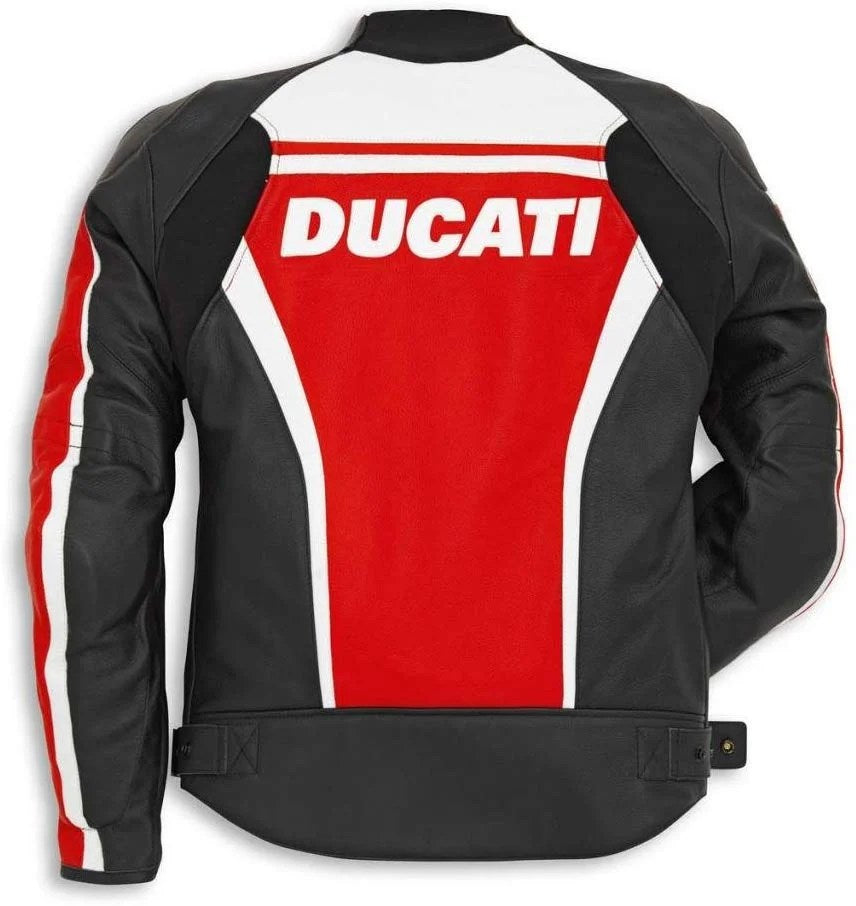 DUCATI MOTORCYCLE  LEATHER RACING JACKET