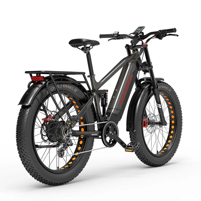 Dukawey silvertip8 1000W electric bike  26 inches full suspension emtb 52V 20Ah electric bicycle mountain ebike fatbike electric