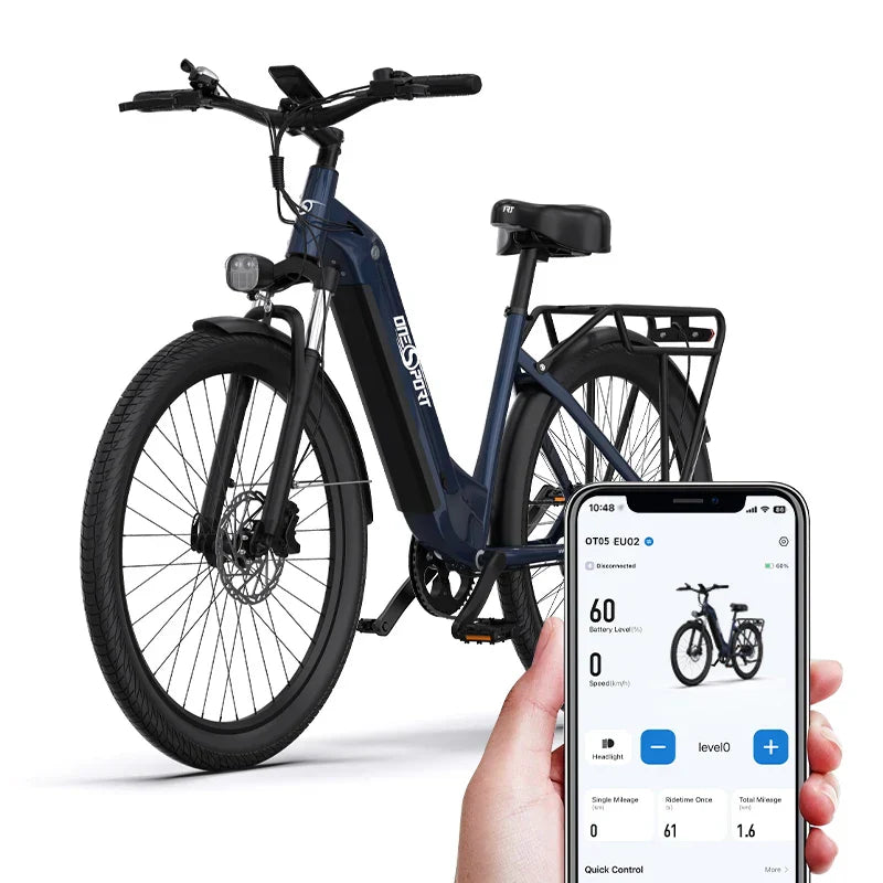 Fast shipping from European warehouse, support one-click shipping and customization Onesport OT05 City Electric Bike