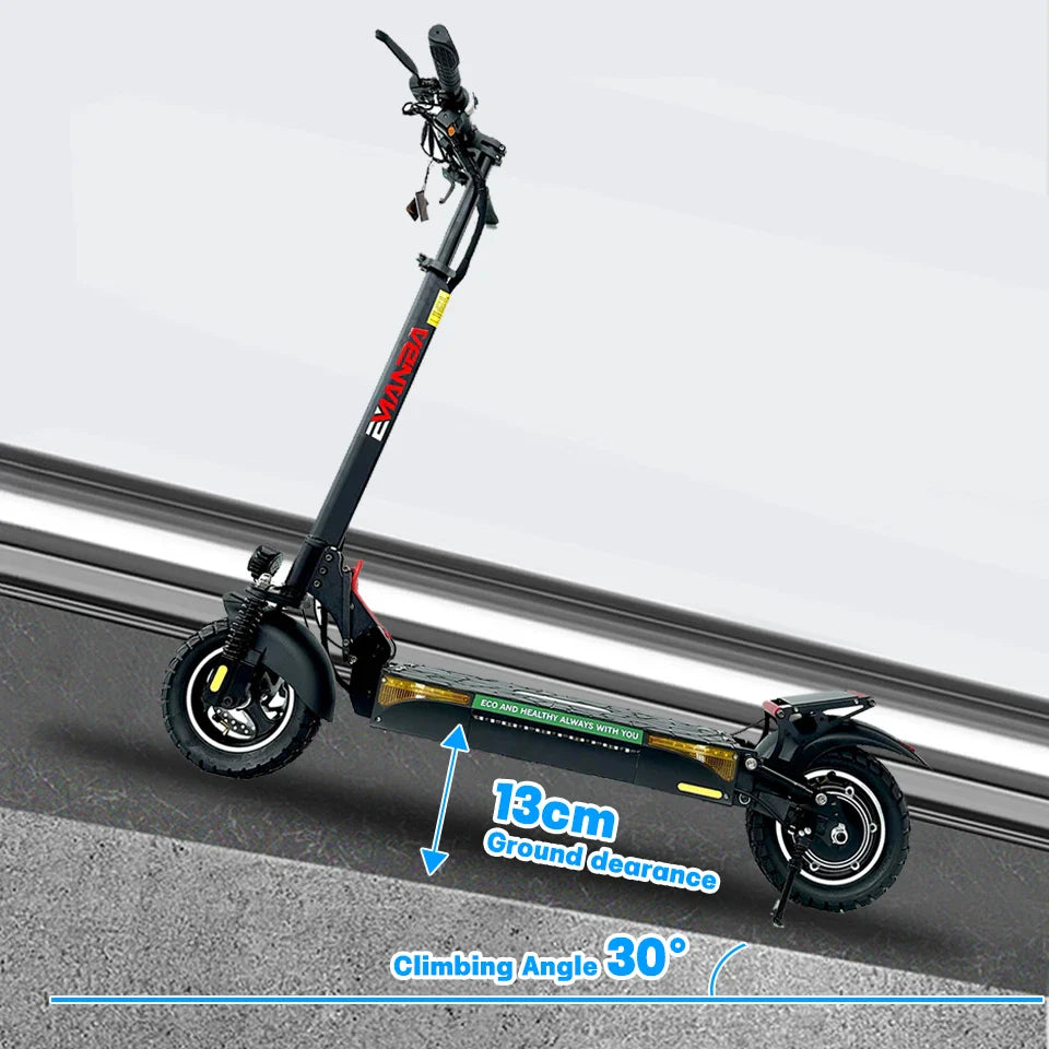 El Scooter 800W 48V Powerful 10 Inch Off-road Däck Max hastighet 45-55km/H Vikbar