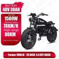 ZPW black HIMOTO dult Electric Bicycle 1500W High Power Motor48v60ahBatteroil dampery Electric Bike Urban LeisureThickTire ebike