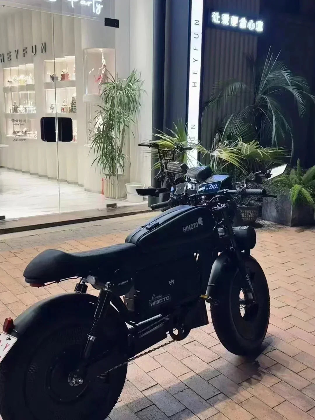 ZPW black HIMOTO dult Electric Bicycle 1500W High Power Motor48v60ahBatteroil dampery Electric Bike Urban LeisureThickTire ebike