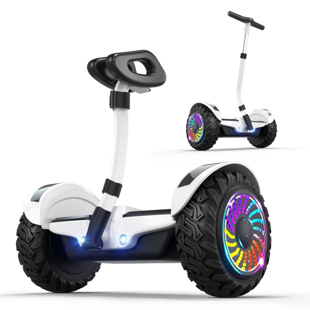 Bärbar 2-hjulig hoverboard självbalanserande elektrisk skoter för bil med handtag