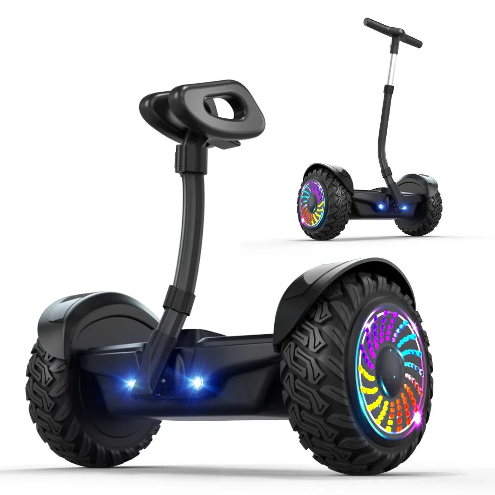 Bärbar 2-hjulig hoverboard självbalanserande elektrisk skoter för bil med handtag