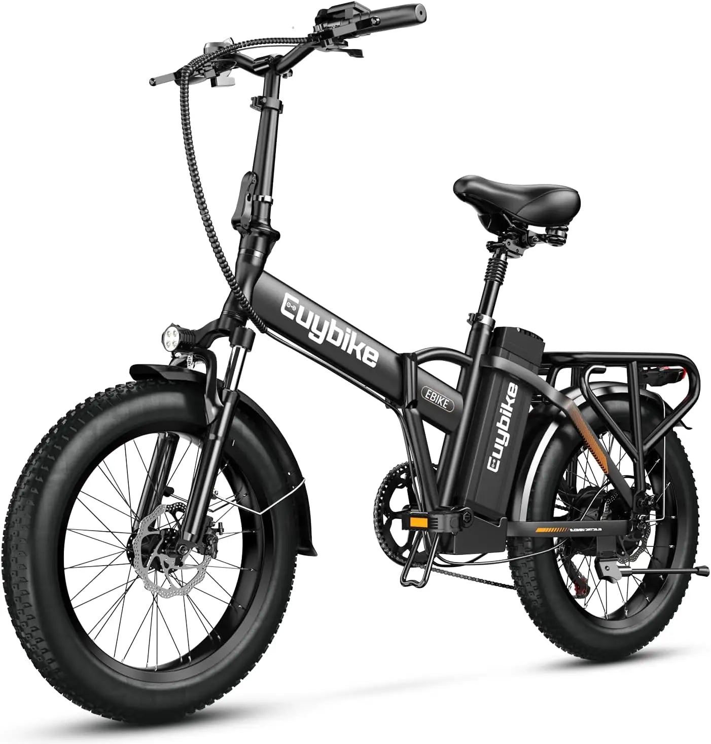 1000W hopfällbar, 48V 20AH stort löstagbart batteri E, 30 MPH, 80 Miles Max räckvidd, 20" Fat Tire Elcykel