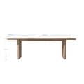 Bruce Paneled Teak Long Table