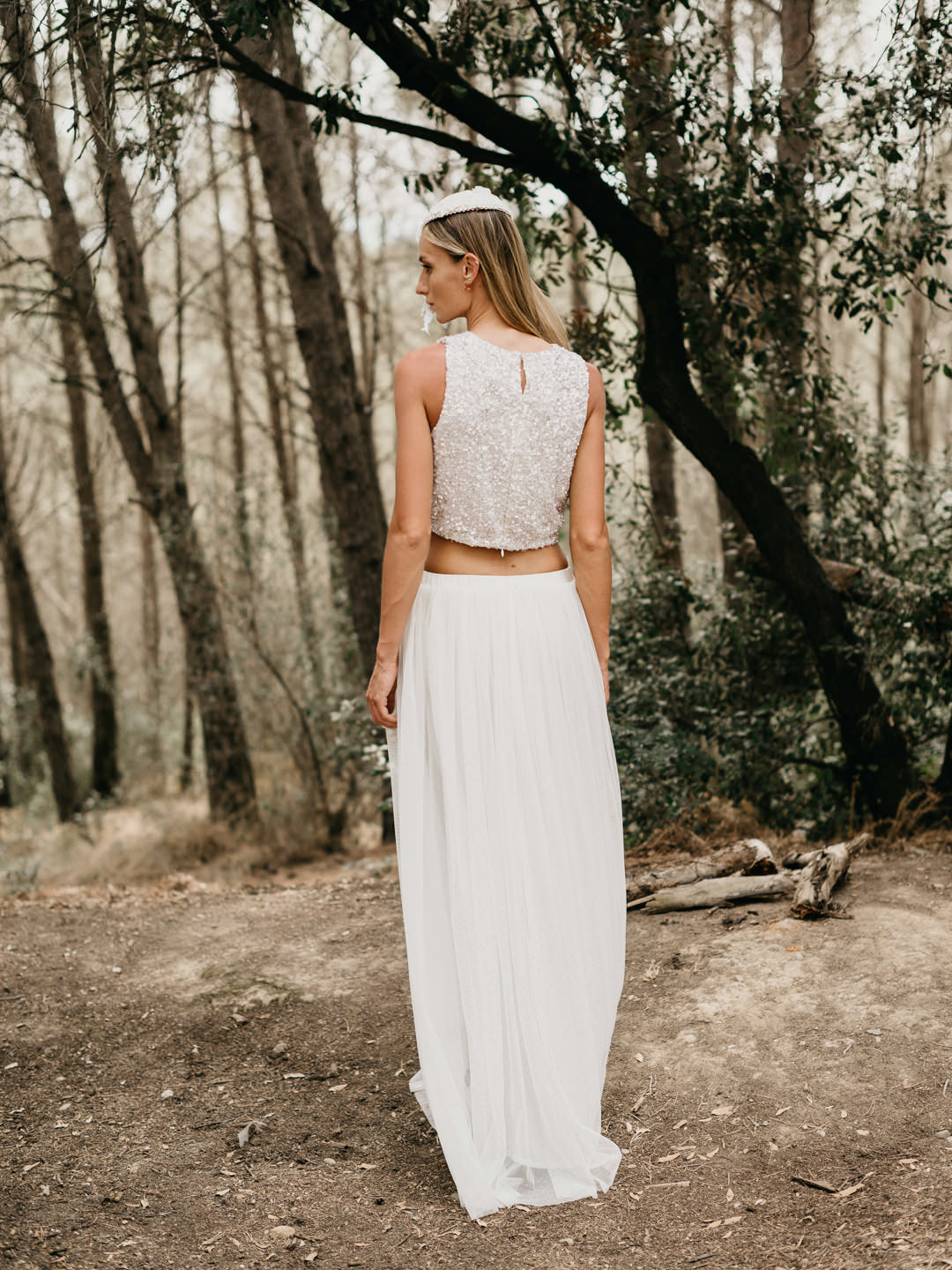INES MAXI SKIRT CREAM