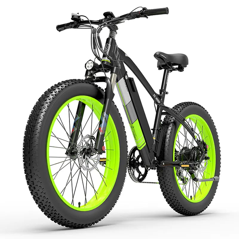 XC4000 1000W fat tire electric mountain bike 26 inch emtb 48V 17.5ah e-bike