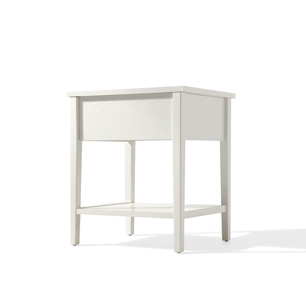 Minimalist Cream Storage Bedside Table