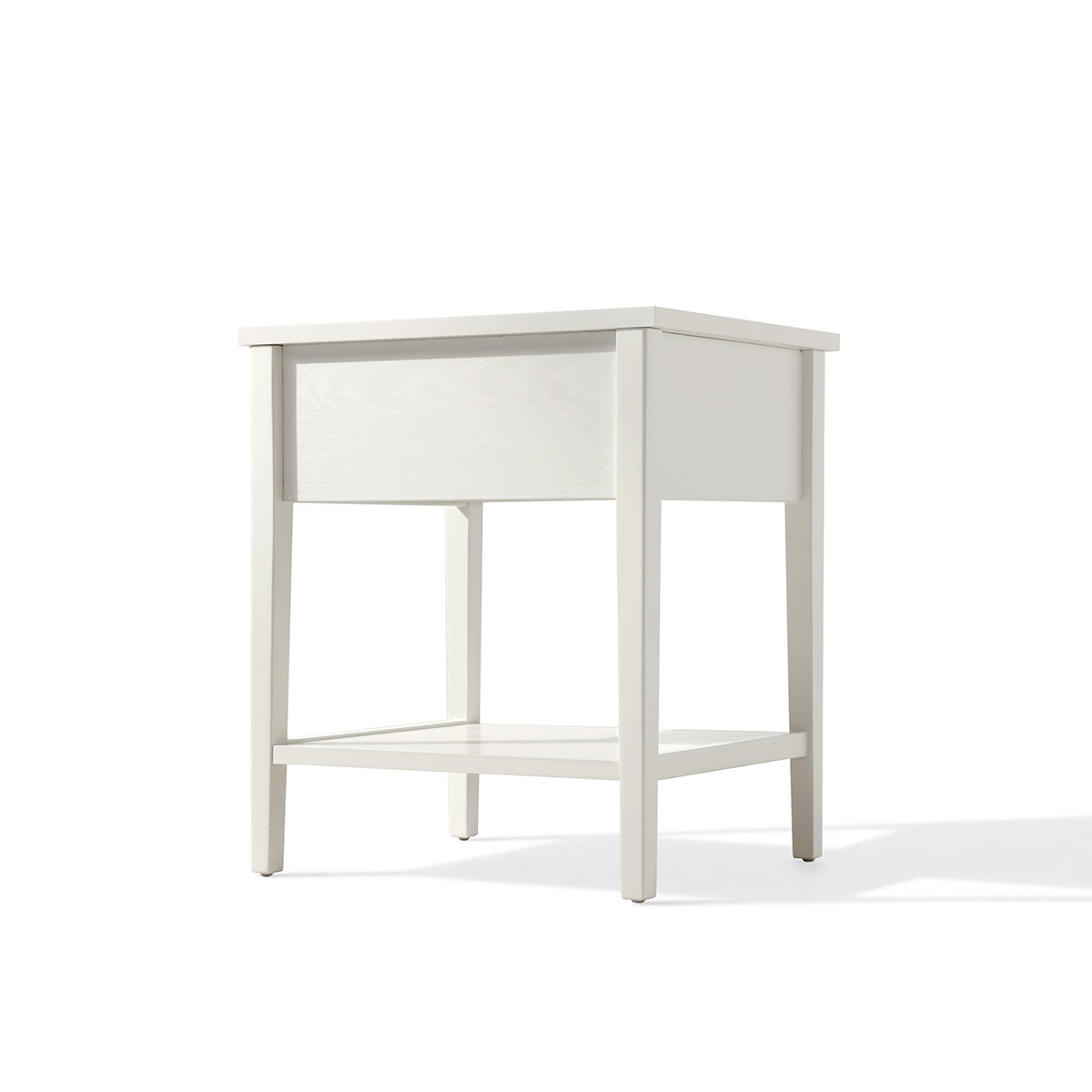 Minimalist Cream Storage Bedside Table
