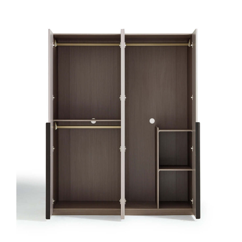 MOE Grey 4 Door Wardrobe
