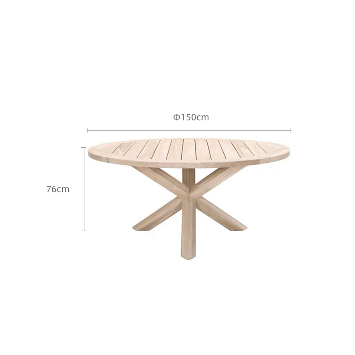Monte Round  Crossleg Table
