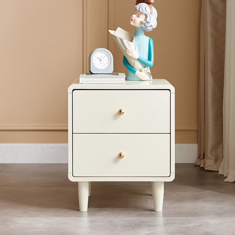 Nordic Modern Minimalist White Bedside Table for Children