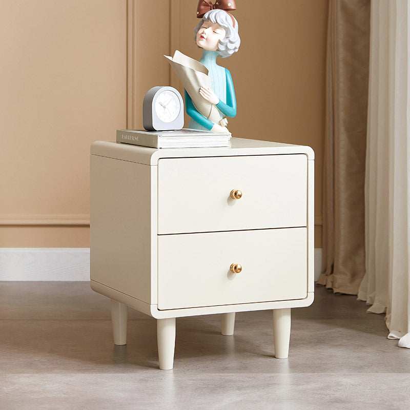Nordic Modern Minimalist White Bedside Table for Children
