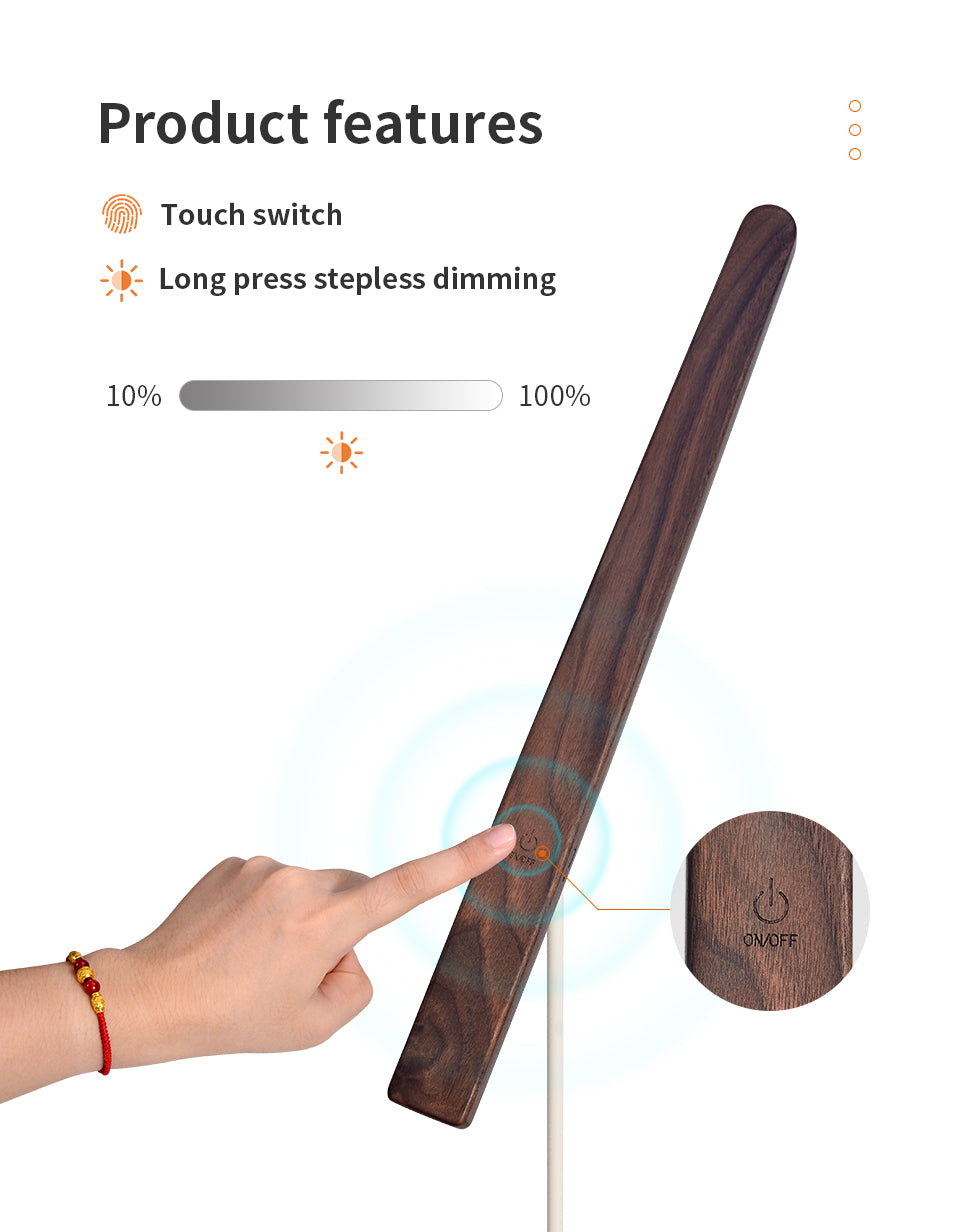 Perch Solid Wood Eye Protecting Table Lamp