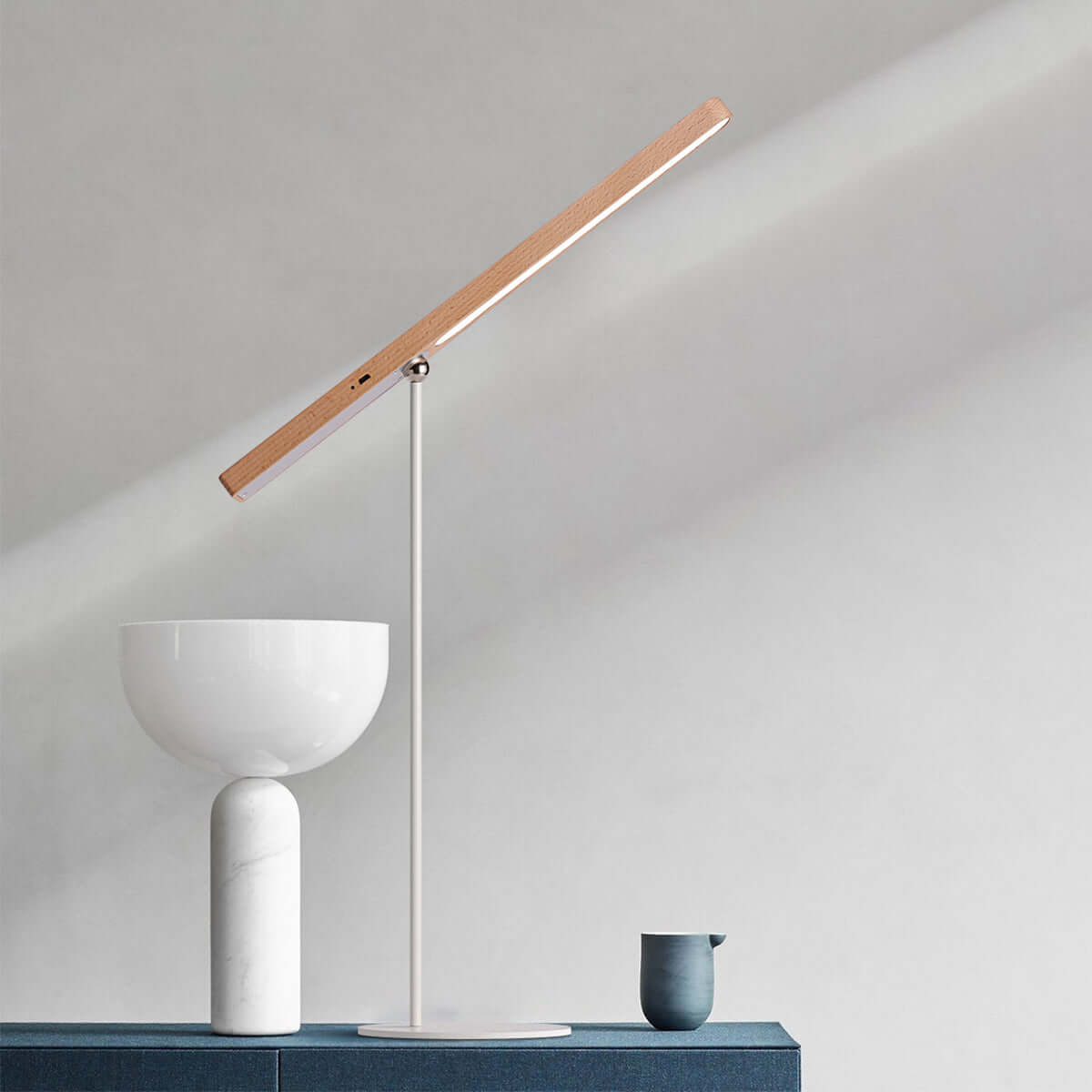 Perch Solid Wood Eye Protecting Table Lamp