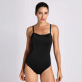 Sleek Solid Elite Training Athletic One Piece Swimsuit