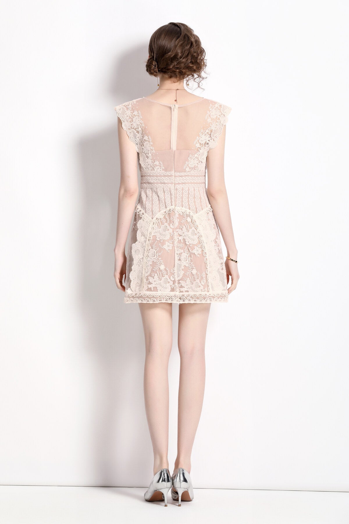 Sweet Floral Form Fitting Mini Dress