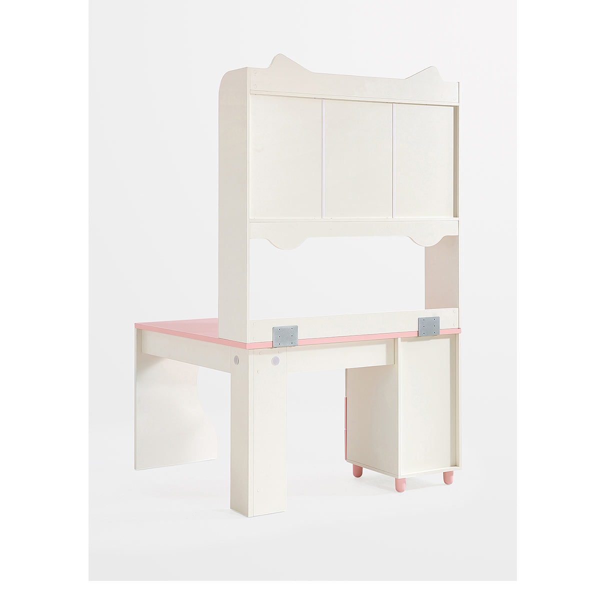 Whimsical Kitty Cat Tall Bookcase and Pink Study Table